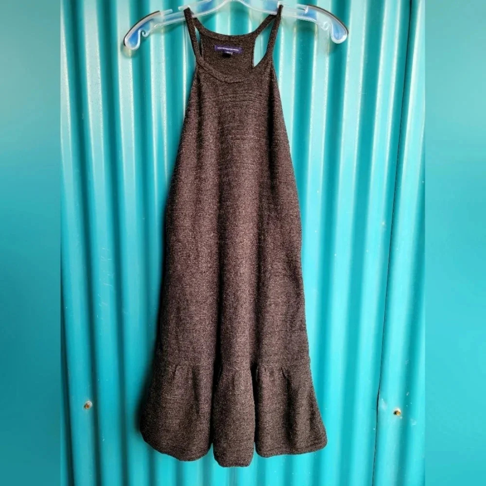 American Eagle outfitters Grey Dress Sleeveless  Layered Skirt Medium